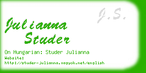 julianna studer business card